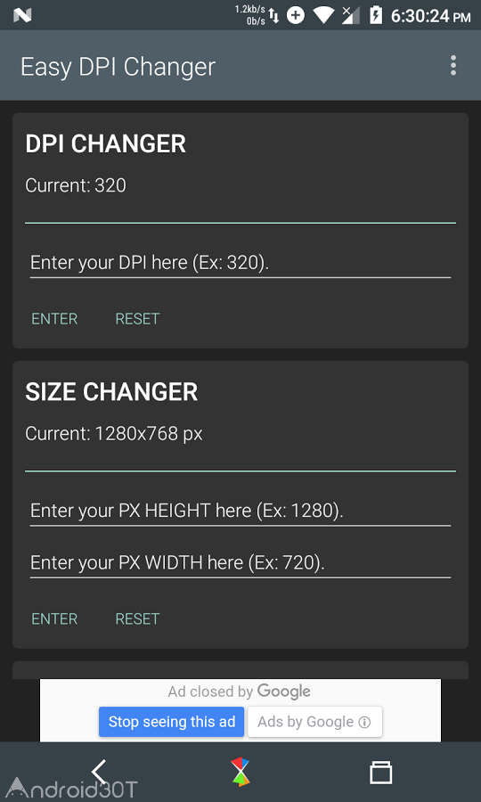 2.1.4 Easy DPI Changer – اپلیکیشن کاربردی تغییر DPI برای اندروید